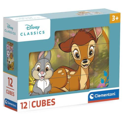 Puzzle cubo Bambi Disney 12 Peças
