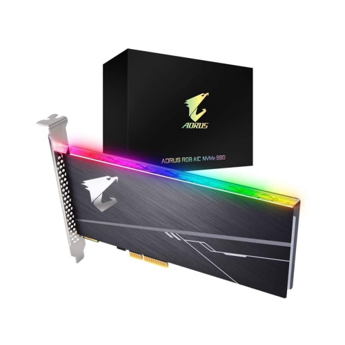 DISCO RÍGIDO GIGABYTE - 512GB SSD AORUS AIC PCIE X4 RGB