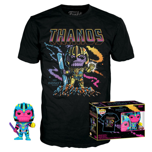 Set figura POP &Tee Marvel Infinity Saga Thanos Exclusive Tam L
