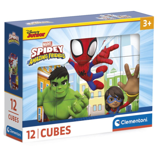 Puzzle cubo Spidey Marvel 12 Peças