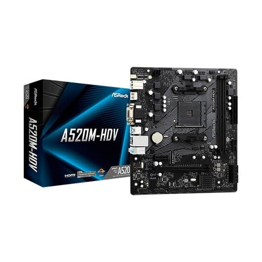 MOTHERBOARD ASROCK AM4 A520M-HDV