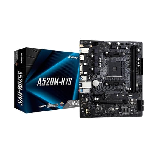 MOTHERBOARD M-ATX ASROCK - AM4 A520M-HVS