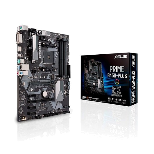 MB ASUS AMD B450 SKT AM4 PRIME B450-PLUS 4DDR4 DVD/HDMI ATX