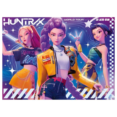 Puzzle Gira Mundial K-Pop Demon Hunters XXL 150Peças