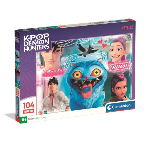 Puzzle 3 Super Kpop Demon Hunters 104 Peças