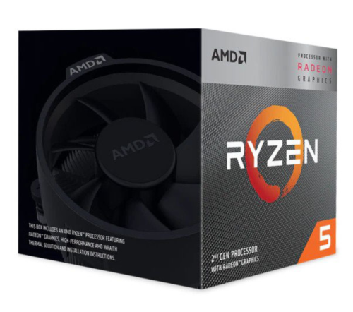 PROCESSADOR AMD RYZEN 5 3400G QUAD-CORE 3.7GHz C/TURBO 4.2GHz 6MB SktAM4