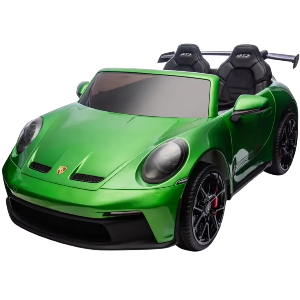 Porsche 911 GT3 Carro Elétrico Infantil 12 V com Controlo Remoto de 2,4 GHz Verde