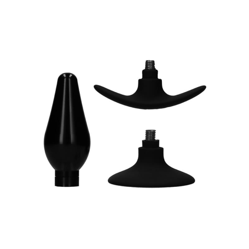 Set Plug Anal y Ventosa Putiaguda Grande Preto