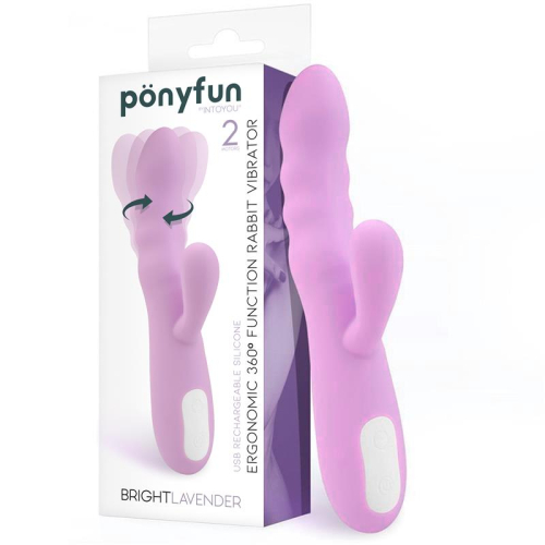 Brightlavender Vibrador e Rotador Doble Motor 360º USB Silicone