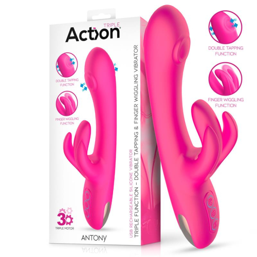 Antone Vibrador com Double Tapping e Función Finger