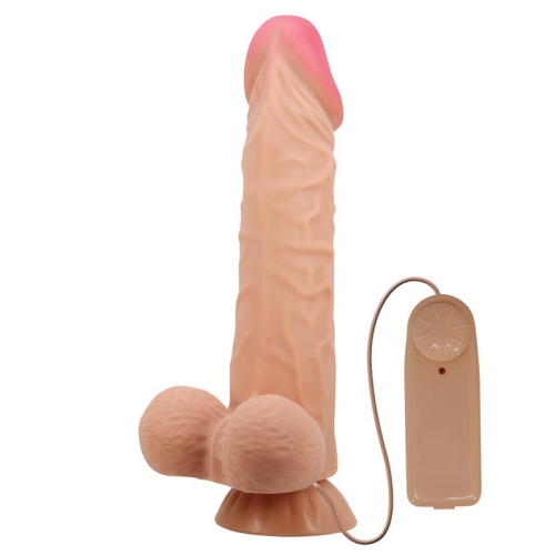 Dildo Realista Doble Densidad Pelagem Deslizando Retractil 24 cm