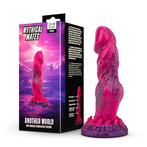 Dildo ânusther World Rosa y Roxo 22.4 cm - 8.8