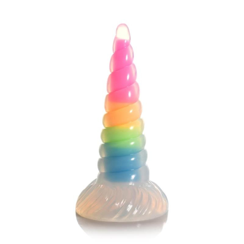 Dildo Luminiscente Rainbow Brilha no Escuro