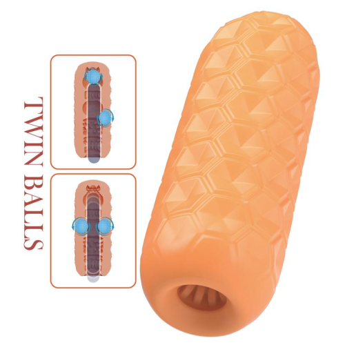 Masturbador Manual HoneyComb com 2 Bolas Internas