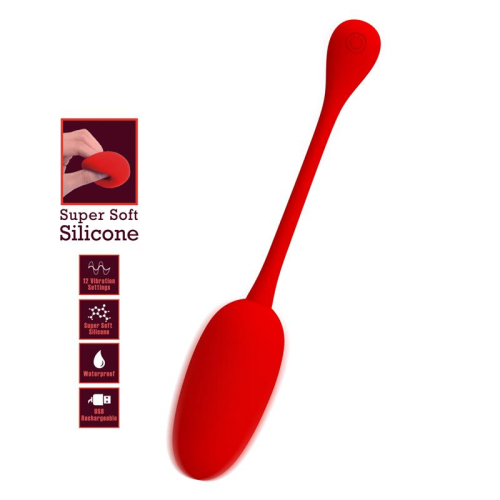 Knucker Ovo Vibrador Vermelho