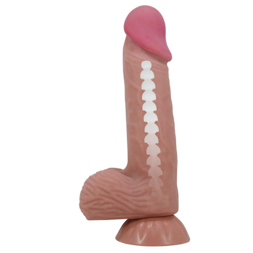 Dildo Realista Pelagem Deslizando Retractil 20.6 cm