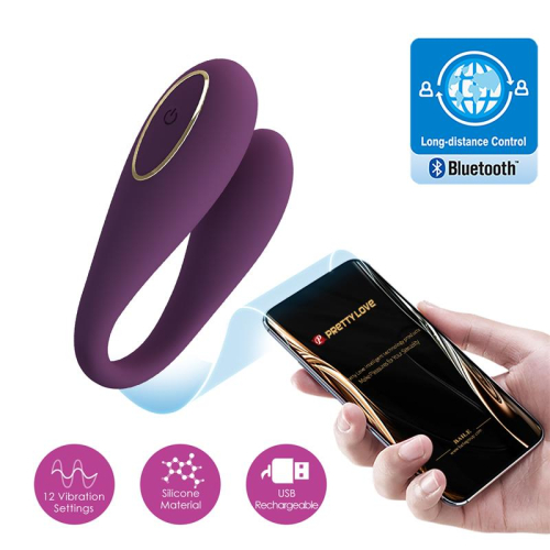 August Vibrador de Casais com App Lila