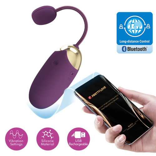 Abner Ovo Vibrador com App Lila