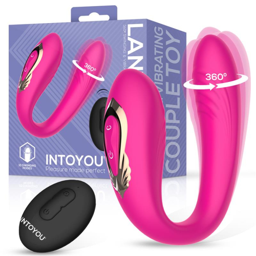 Lante Vibrador para Casais com Oscilación 360º e Control Remoto
