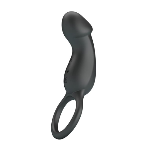 Trae Anel Vibrador Silicone USB Preto