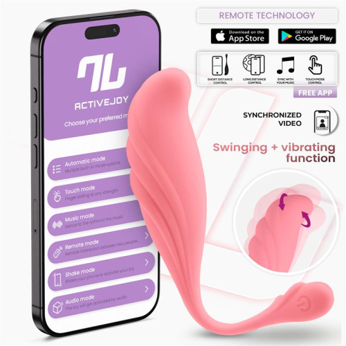 Ovo Vibrador com Movimiento Waving com APP USB