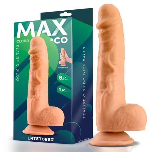 Cloud Dildo Realista com Testículos 8.3 Natural