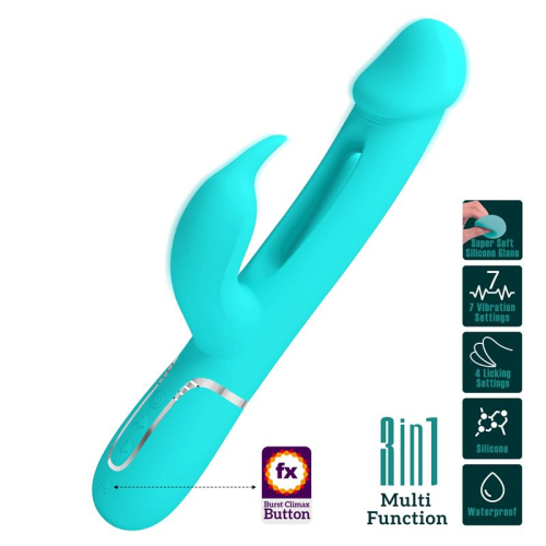 Vibrador com Língua Kampas Verde