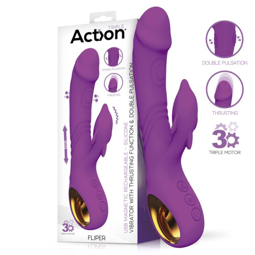 Fliper Vibrador com Thrusting e Doble Pulsação 3 Motores