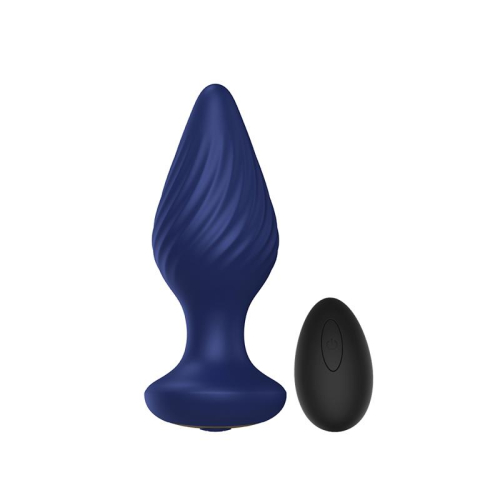 Spiral Plug Anal com Vibração y Control Remoto