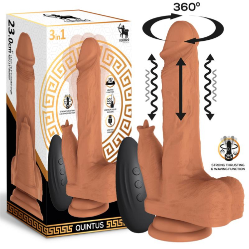 Quintus Dildo com Vibração,penetração y Waving 360º 9 - 23 cm