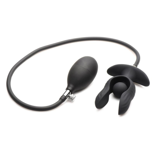 Dark Pearl Plug Anal com Inflado e Vibração com Control Remoto