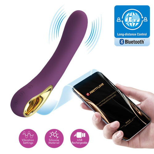 Ethan Vibrador com App Roxo