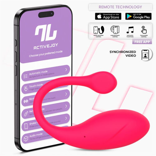 Bulby Ovo Vibrador com APP Rosa Intenso