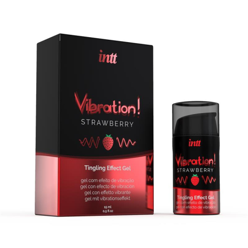 Vibrador Liquido Efeito Calor Aroma Fresa 15 ml