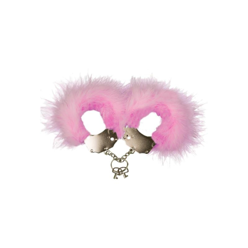 Algemas Metal com Plumas Rosa