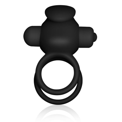 Anel Vibrador Doble Power Clit Duo Preto