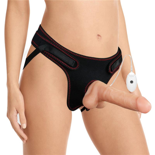 Arnés com Dildo com Vibração y Control Remoto 7.5