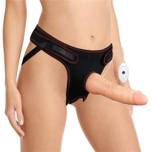Arnés com Dildo com Vibração y Control Remoto 7.5