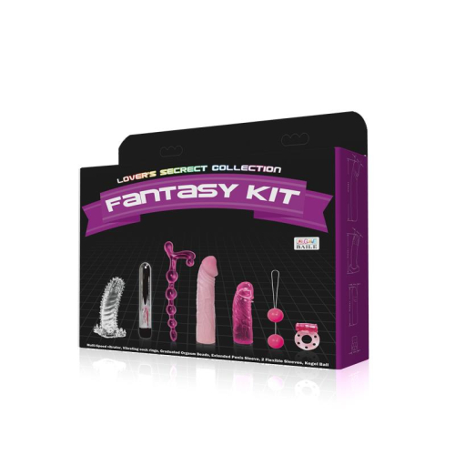 Kit de Vibrador e Mangas para o Pénis