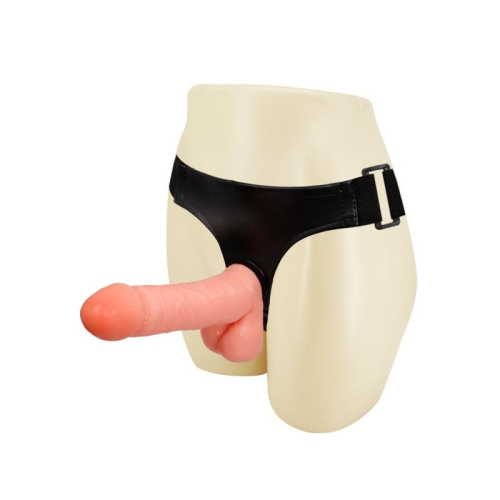 Arnés com Dildo y Testículos 17.5 cm