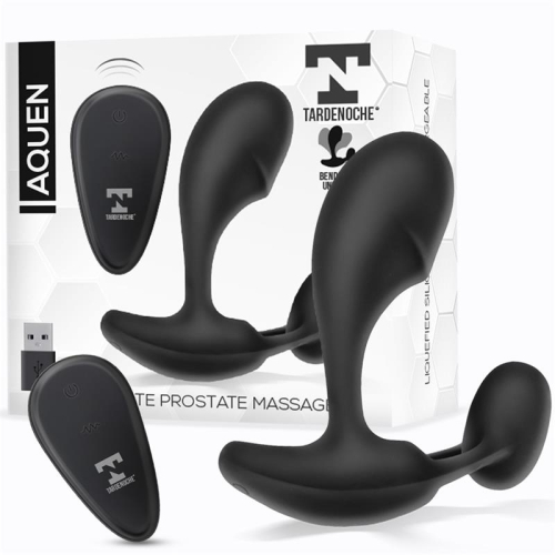 Aquen Estimulador Prostático e Perineo Control Remoto Silicone Líquida USB Magnético