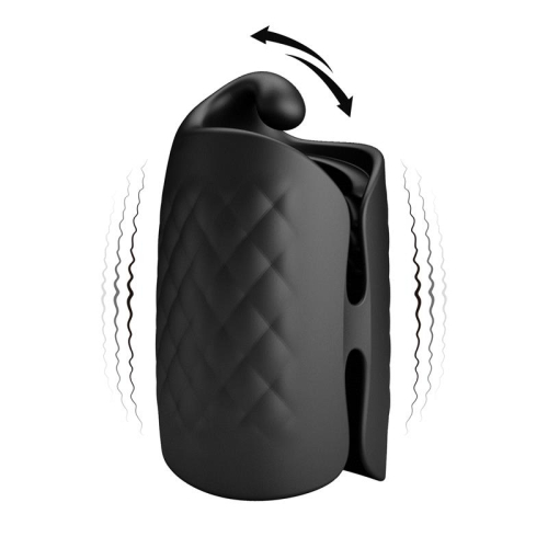 Black Glans Trainer Masturbador Manual com Vibração
