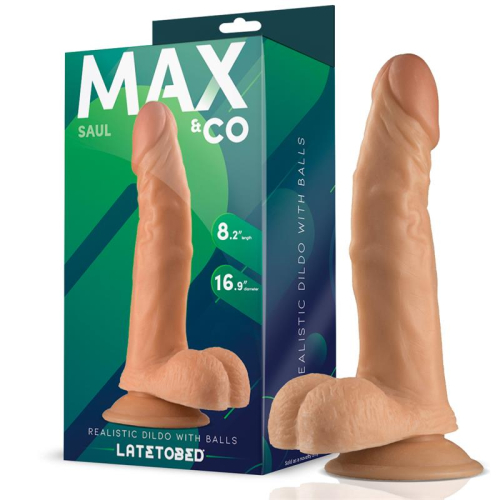 Saul Dildo Realista com Testículos Natural 8,25 - 21 cm