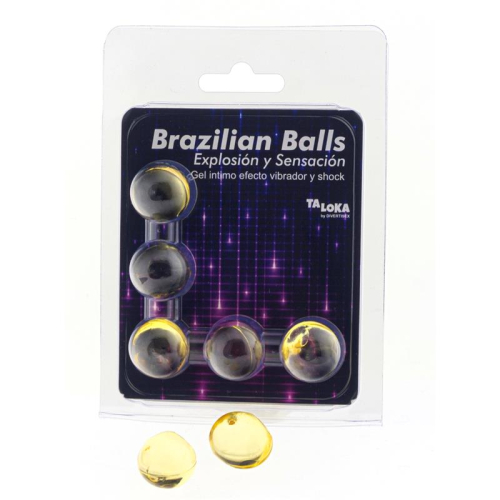 Set 5 Brazilian Balls Excitante Efeito Vibrador e Shock