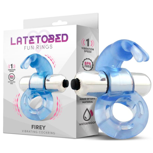 Firey Anel Vibrador com Coelhinho Azul