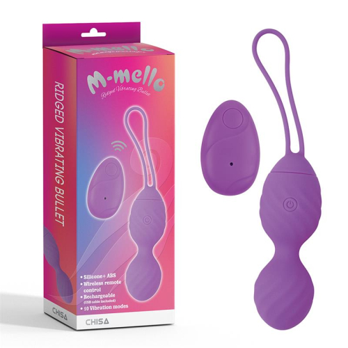 Ovo Vibrador Control Remoto Ridged USB Silicone 7.4