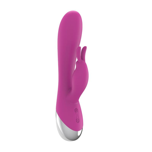 VIbrador Dual USB Silicone Rosa