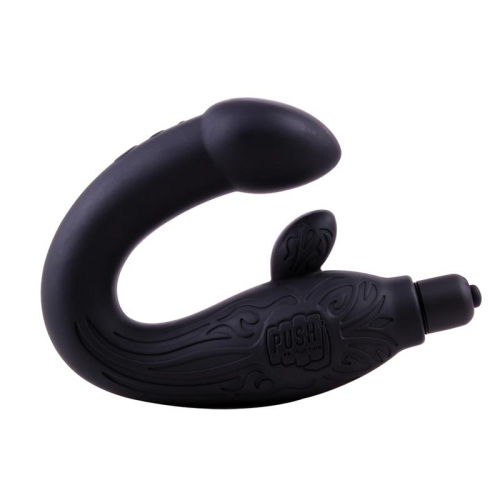 Massajador Prostático Silicone 29 cm Preto