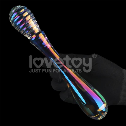 Dildo de Cristal que Brilha no Escuro Twilight Gleam Twin Pleasures