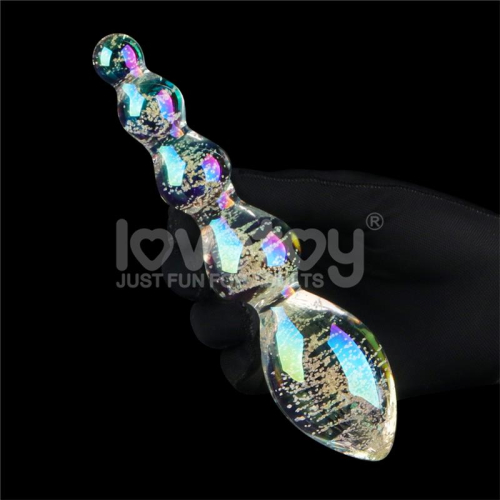 Dildo de Cristal que Brilha no Escuro Dark Twilight Gleam Tantalizing Orbs